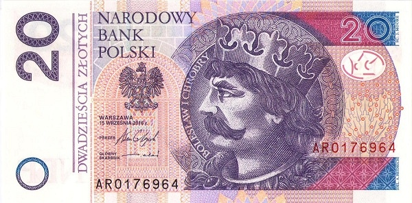 P184b Poland - 20 Zlotych (2016)